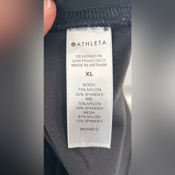 ATHLETA Venice Jogger Pants Sz XL Black Pull On Zip Pockets Tapered Athleisure - Picture 9 of 10